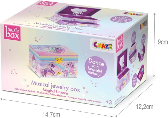 Detalle 2 de CRAZE Einhorn Schmuckkästchen für Kinder