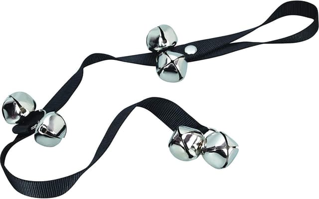 Detalle de ADOGO® Dog Puppy Potty Training DoorBells (length adjustable) — dog house toilet training bells