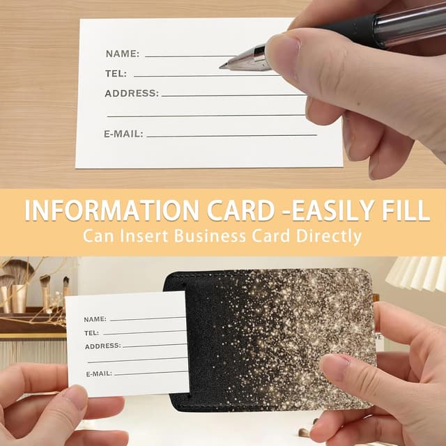 Thumbnail 1 de 2 Pack Luggage Tags for Suitcase Glitter