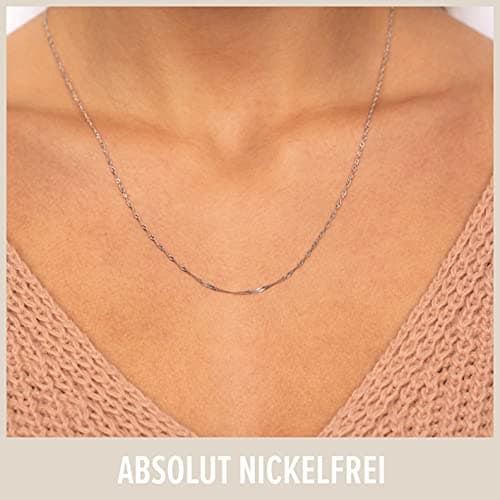 Detalle de GD GOOD.designs cadena de plata 925 para mujer (sin colgante) 1,3 mm, varias longitudes