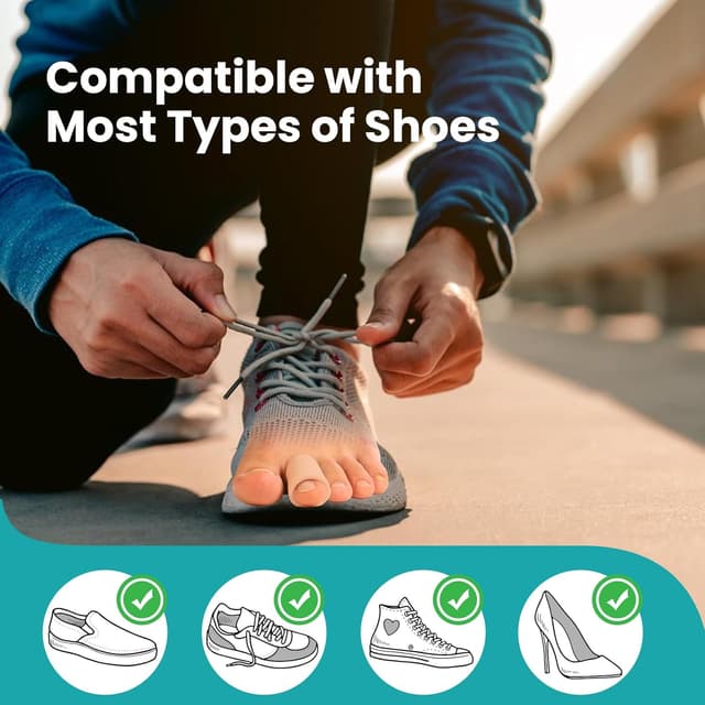 Detalle de Promifun Silicone Toe Protectors (12-pack) – Soft Gel Toe Sleeves & Toe Separators for Hammer Toes, Corns and Blisters (Beige)