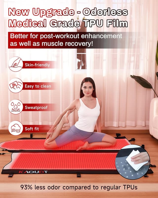 Detalle de Kaoudt red light therapy mat 72 x 33 in