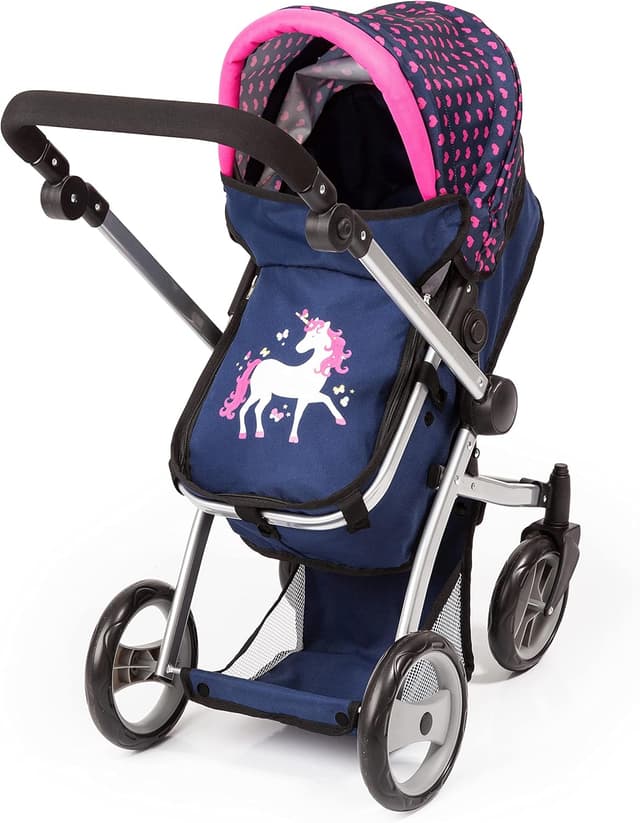 Thumbnail 6 de Bayer Design 18354AC Grand Ensemble de poussette pour poupée transformable (jusqu’à 46 cm), bleu