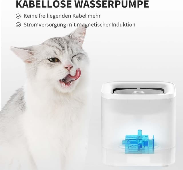 Detalle 2 de PETKIT CYBERTAIL Katzen Trinkbrunnen 1,85L 🐾