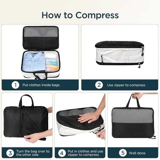 Thumbnail 5 de Cozary Sacs Compression Double Sided 4 Set