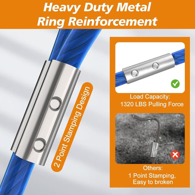 Thumbnail 4 de Tresbro 120FT Dog Tie Out Cable with Spring