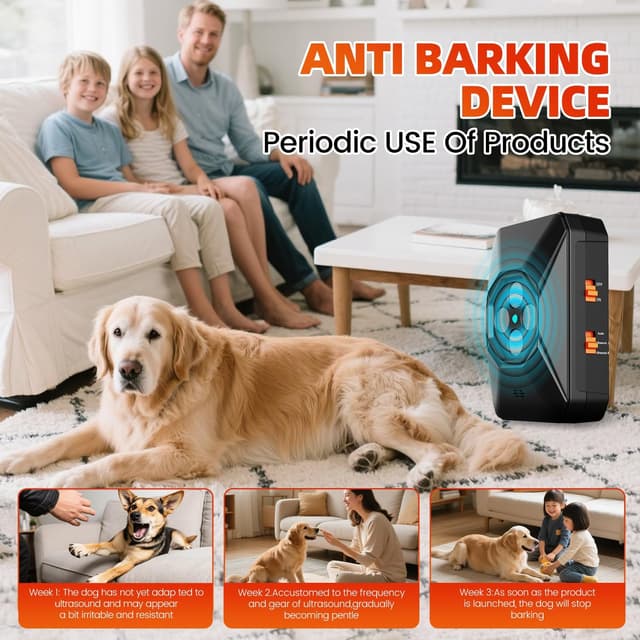 Thumbnail 1 de Ahuyentador Ultrasonidos 30FT para perros 📢
