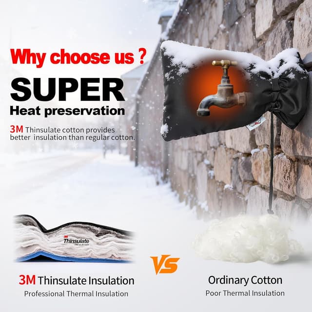 Thumbnail 1 de Enlarge Outdoor Faucet Cover 10" 🚰