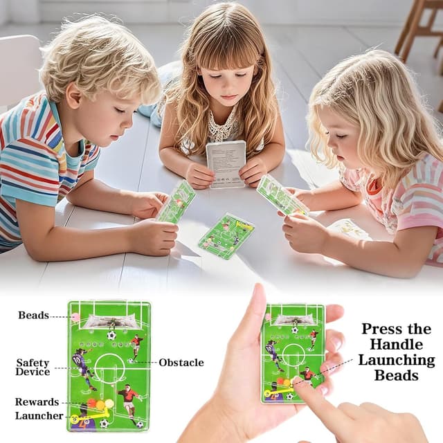 Detalle de Fußball Mitgebsel Kindergeburtstag Junge Party-Set: Flipperspiel, Luftballons, Beutel & mehr