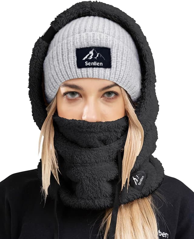 Imagen de Senllen Balaclava Cold Weather Fleece Ski Mask 🧣 en OfertitasTOP
