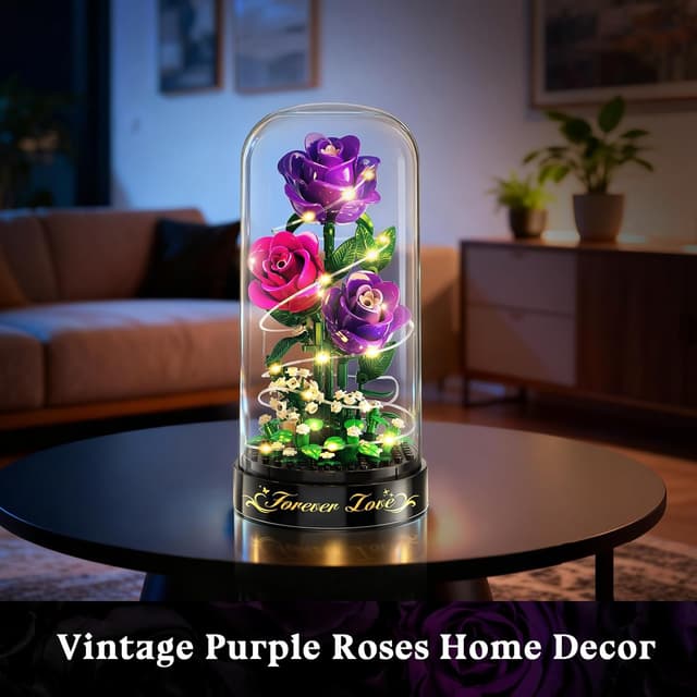 Thumbnail 6 de HiWEEGO Blumen Rosen Set 215 Teile LED