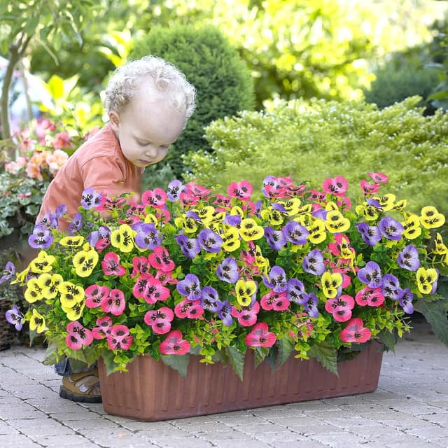 Thumbnail 6 de DEMIUKO 9 Bündel Künstliche Blumen Rosa