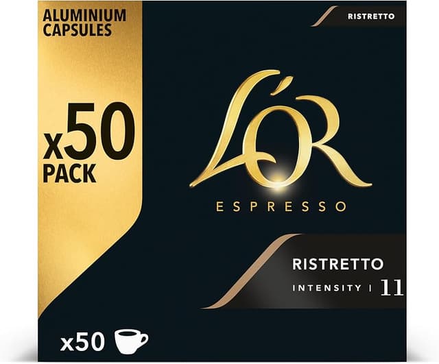 Thumbnail 1 de L'OR Espresso Cápsulas Ristretto Intensidad 11, 50 Unidades