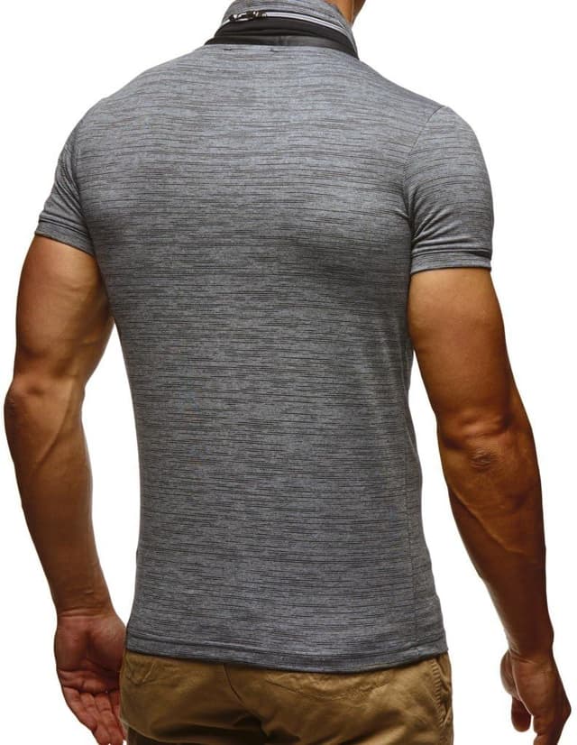 Detalle de LEIF Nelson maglietta uomo slim fit per sport e attività all’aperto