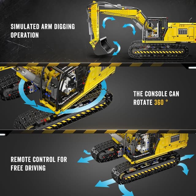 Thumbnail 3 de Mould King Excavatrice Technique pelleteuse RC