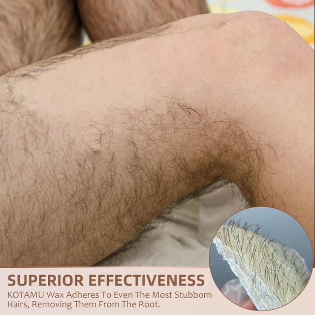 Detalle de KOTAMU Cera Dura 450 g: crema per depilazione per pelli sensibili (viso, corpo, bikini brasiliano)