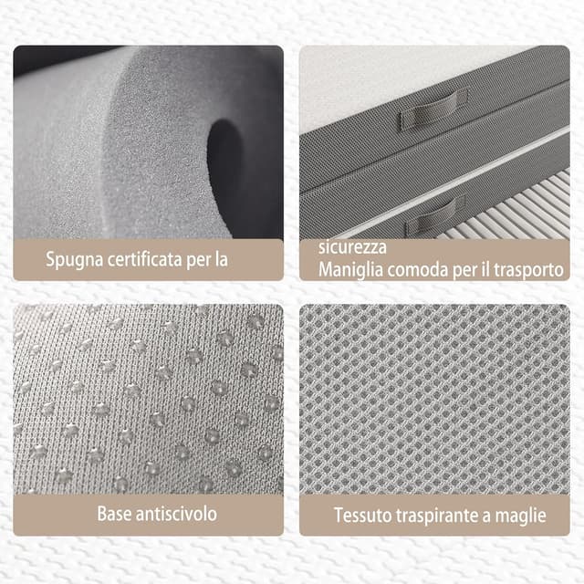 Thumbnail 2 de MOLPHIT Materasso Pieghevole Singolo 75x195x15 cm