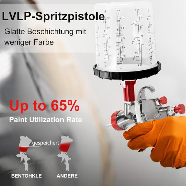 Thumbnail 2 de R500 LVLP Pistola a Spruzzo per Verniciatura