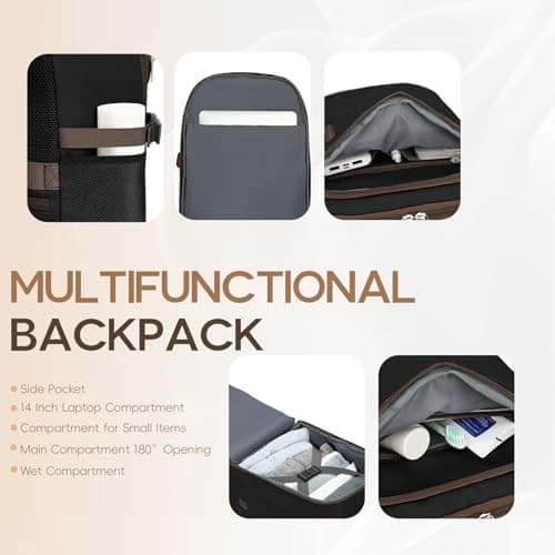 Detalle de Yankony Mochila de viaje para cabina 40x20x25 (20L) con bolsillo antirrobo