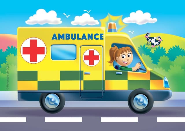 Detalle de Ravensburger Rescue Vehicles My First Jigsaw Puzzles (18 months) – 2, 3, 4 & 5 pieces