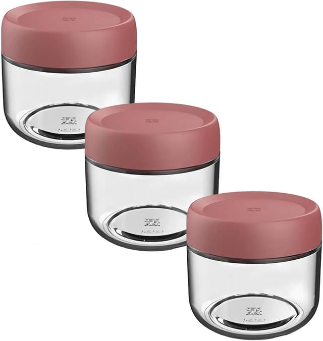 Detalle de Eidoct Glass Jar with Screw Lid leakproof overnight oats container (3-pack, 280ml)