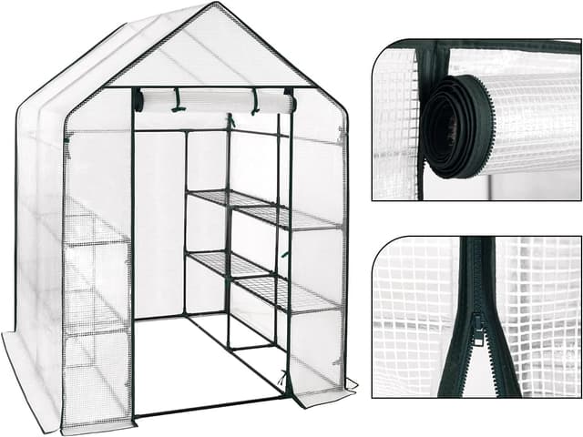 Thumbnail 5 de WOLTU Invernadero 143x143x195 cm para jardín