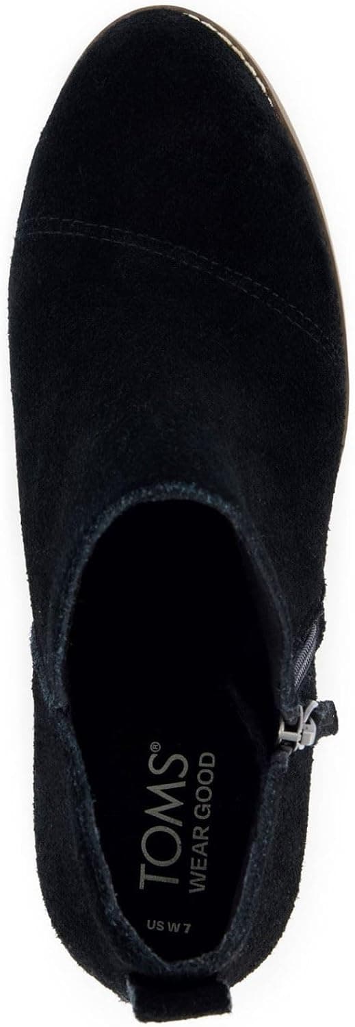 Detalle de TOMS Goldie women’s natural textile heeled ankle boots