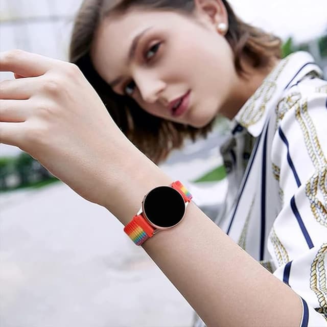 Detalle 2 de FYISWHO breathable nylon sport watch strap for Xplora X5 Play / Xplora XGO 2 / XGO 3 & Huawei Watch Fit Mini