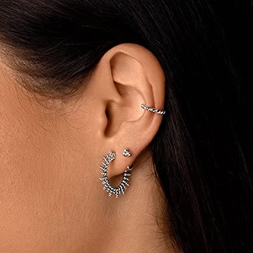 Detalle 2 de SINGULARU Pendientes Pebbles Sun