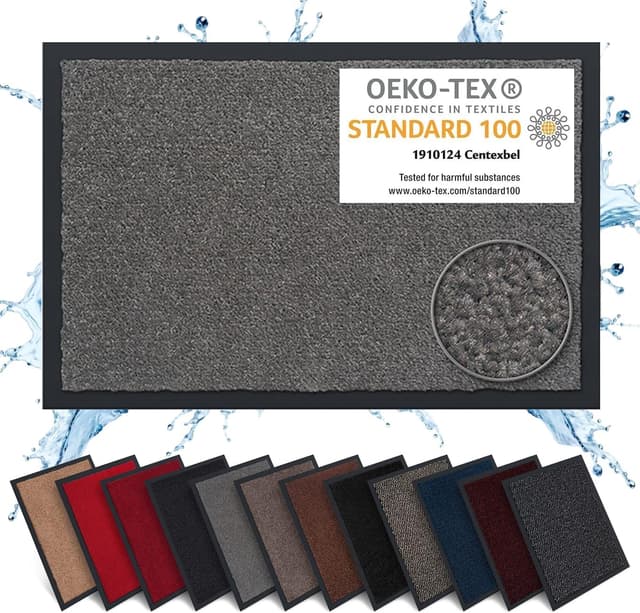 Thumbnail 6 de Carpet Diem Zerbino 40 x 60 cm antracite con retro antiscivolo per ingresso interno ed esterno