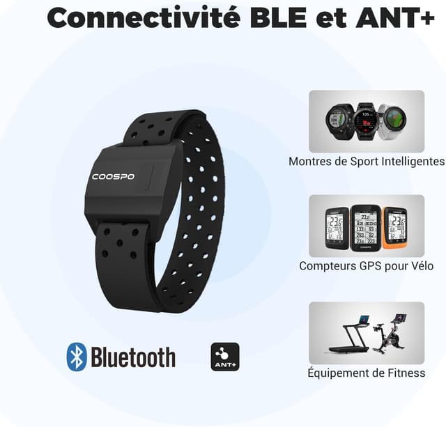 Thumbnail 5 de COOSPO HW706 Moniteur Fréquence Cardiaque Brassard optique