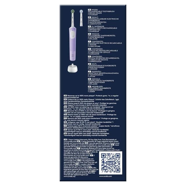 Detalle 2 de Oral-B Vitality Pro Cepillo eléctrico morado, cabezal extra 🪥