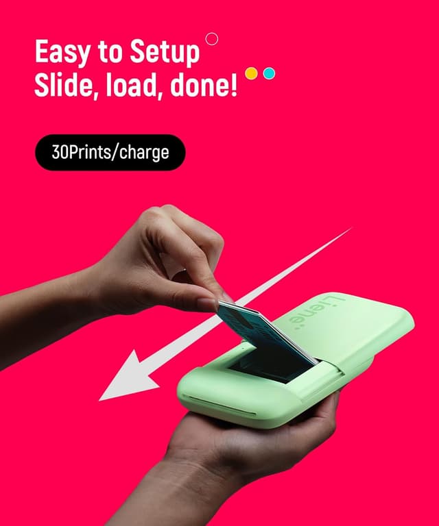 Thumbnail 3 de Liene 2x3-inch mini photo printer with Bluetooth