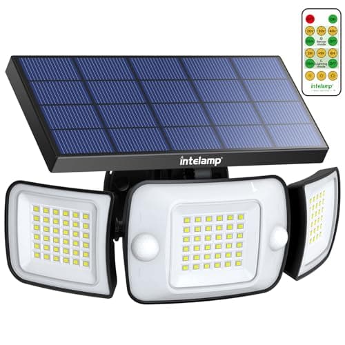 Detalle de intelamp Foco solar exterior con sensor 1200LM