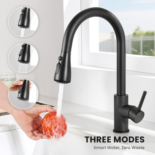 Thumbnail 3 de DERW Black Kitchen Tap 15.39in