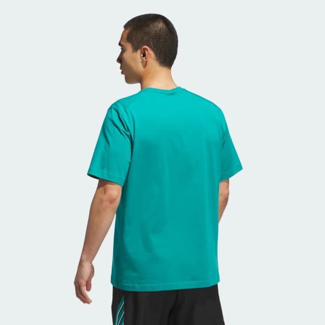 Detalle 2 de Adidas Camiseta Basketball Graphic Verde
