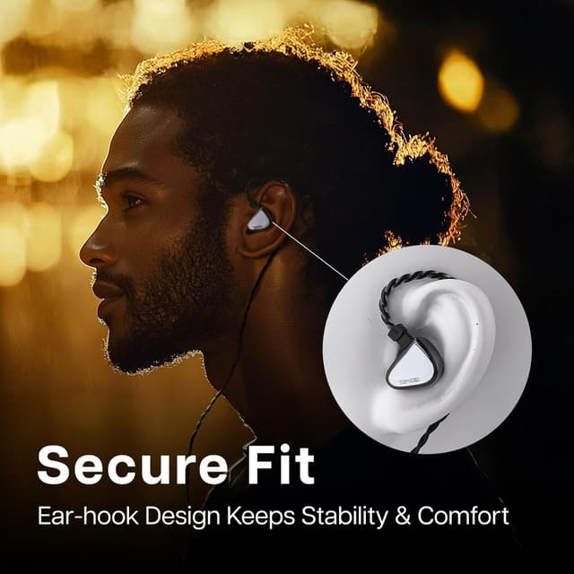 Detalle de Tripowin x 0DiBi Vivace: monitor in-ear HiFi con driver dinamico da 10 mm e cavo staccabile 2 pin