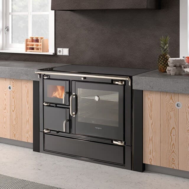 Detalle 2 de Hergom Eclecsys 100 cocina leña 100 cm, 8-11 kW