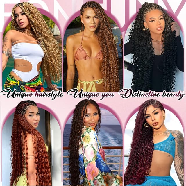 Thumbnail 5 de FONFUNY Human Braiding Hair 20 Inch, 120g