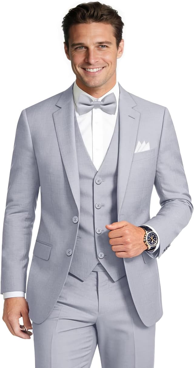 Imagen de Gentle Season 5-Piece Stretch Slim Suit 🤵 en OfertitasTOP