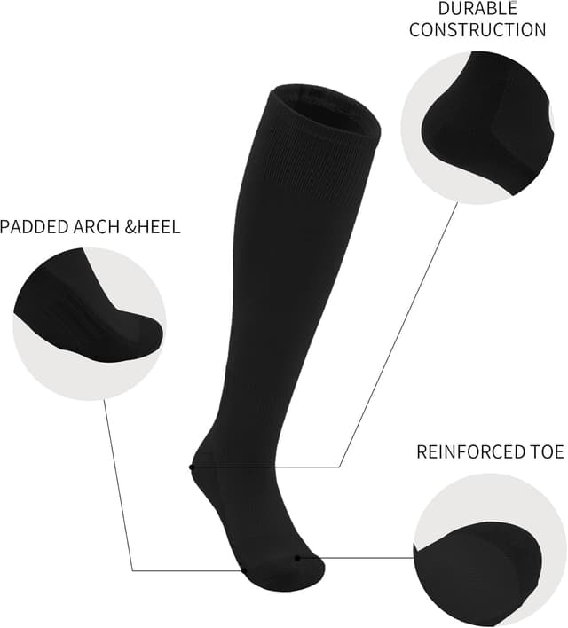 Thumbnail 2 de QBK Toddler Baseball Socks and Belt Combo 2 Pairs