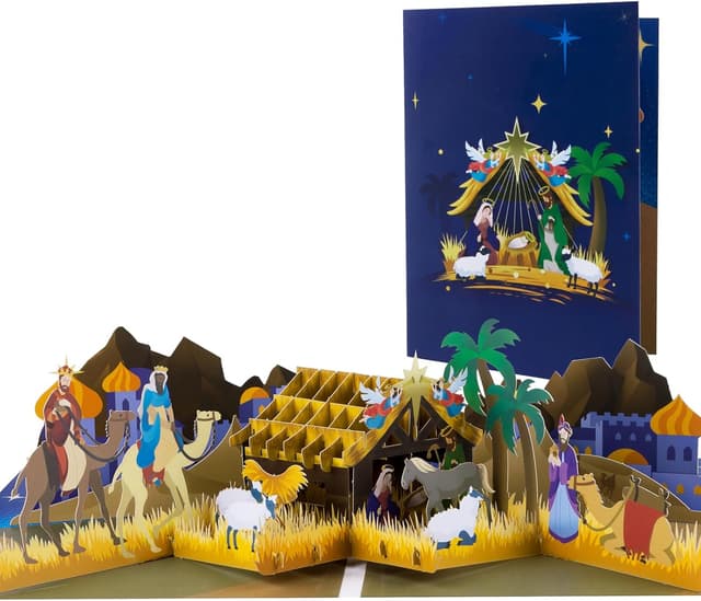 Detalle de Nativity 3D Pop-Up Christmas Card