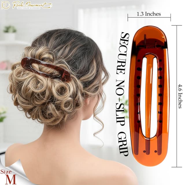 Detalle de RC ROCHE Libellenspangen 6er Medium Braun