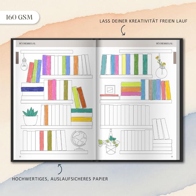 Thumbnail 6 de BIROYAL Book Journal Lesetagebuch 52