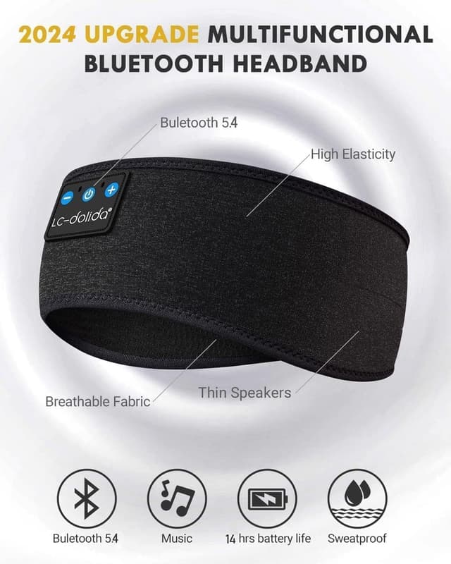 Thumbnail 5 de LC-dolida Schlafkopfhörer Bluetooth 5.4 14 h