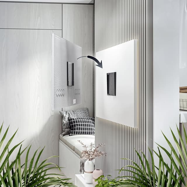 Detalle de RICOO Support mural écran PC F0522 Fixe Ultra-Slim pour écrans 15 à 32" (38 à 81 cm) VESA 50x50 à 200x200, 14 mm