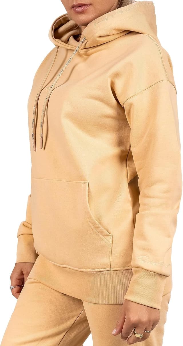 Detalle de Reichstadt felpa oversize donna in cotone heavyweight 600 GSM con logo