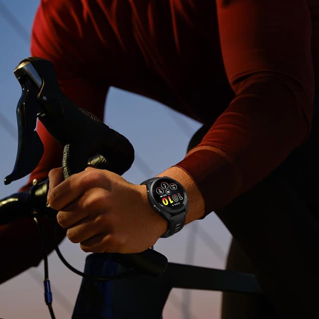 Detalle 2 de Bracelet sport ANBEST 22 mm en silicone, compatible Garmin Forerunner 255 et vivoactive 4 / Venu 2, Galaxy Watch 3 45 mm, Gear S3 et Huawei GT 46