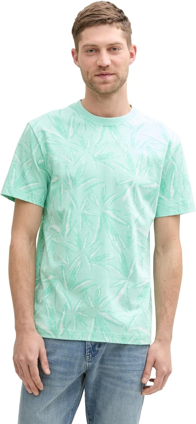 Detalle 2 de TOM TAILOR 1045699 T-Shirt uomo con motivo floreale