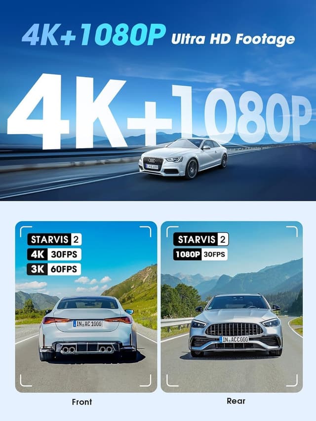 Detalle de DDPAI Z60 Pro dashcam 4K Dual 60FPS